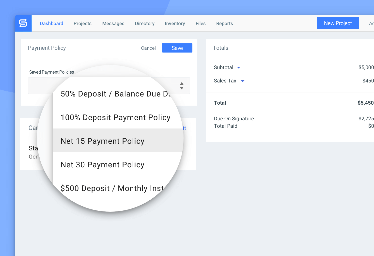 Automated billing in Goodshuffle Pro, inventory management software for event companies