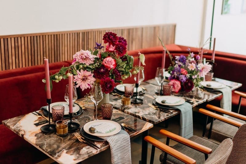 event decor and design with florals