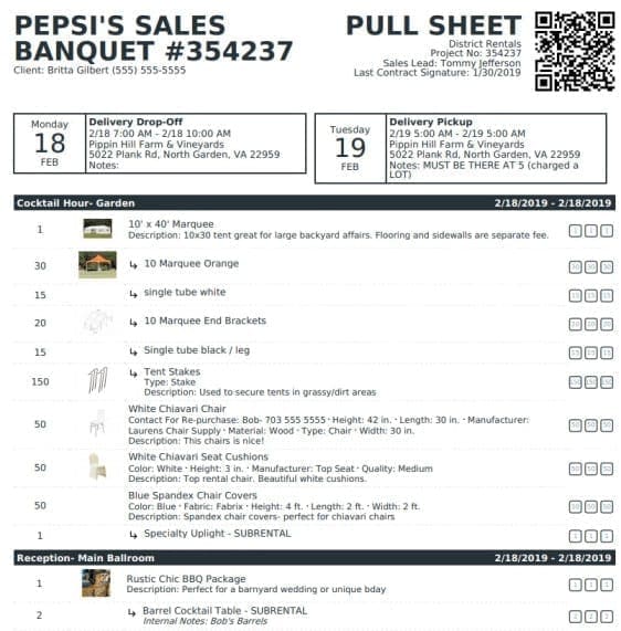 Goodshuffle Pro. Print Pull Sheet. Inventory Management.