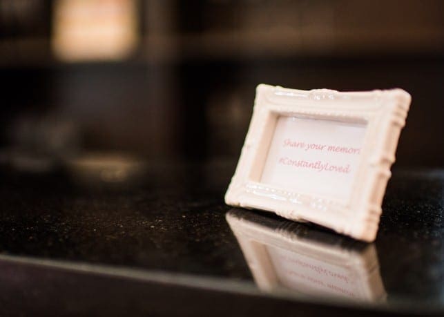 Beautiful signage as wedding decor