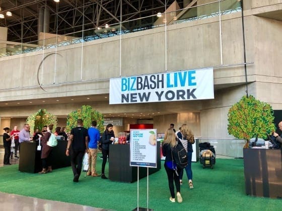 BizBashNY. Inside Jacob Javits Center in New York. Fruit theme.
