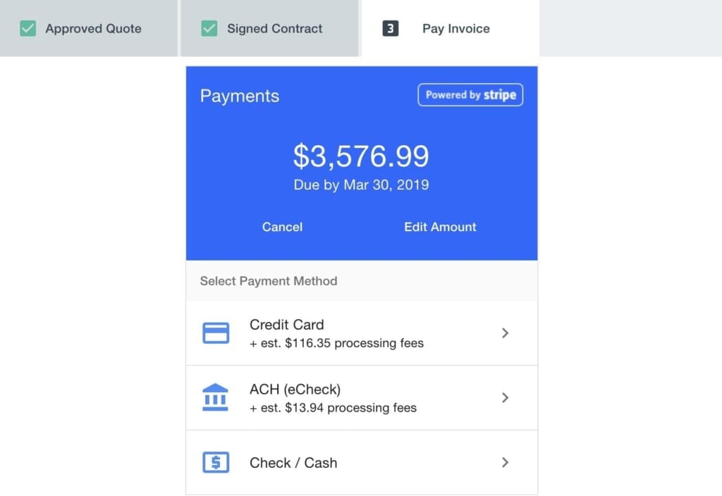 Goodshuffle Pro. Pay Invoice. Customer Experience.