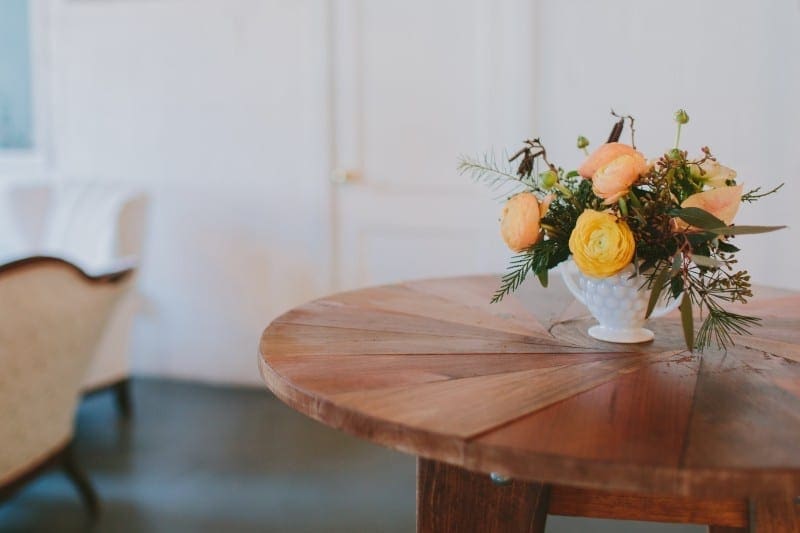 Paisley&Jade Wooden Cocktail Table. Virginia Weddings. DC Area Event Decor