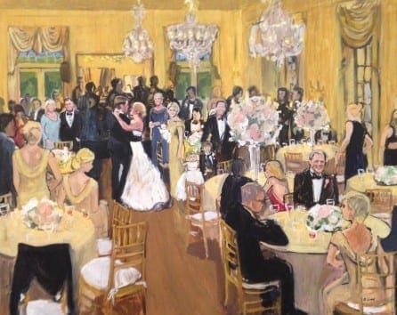 Brittany Sims Art. Live Painter Wedding DC.