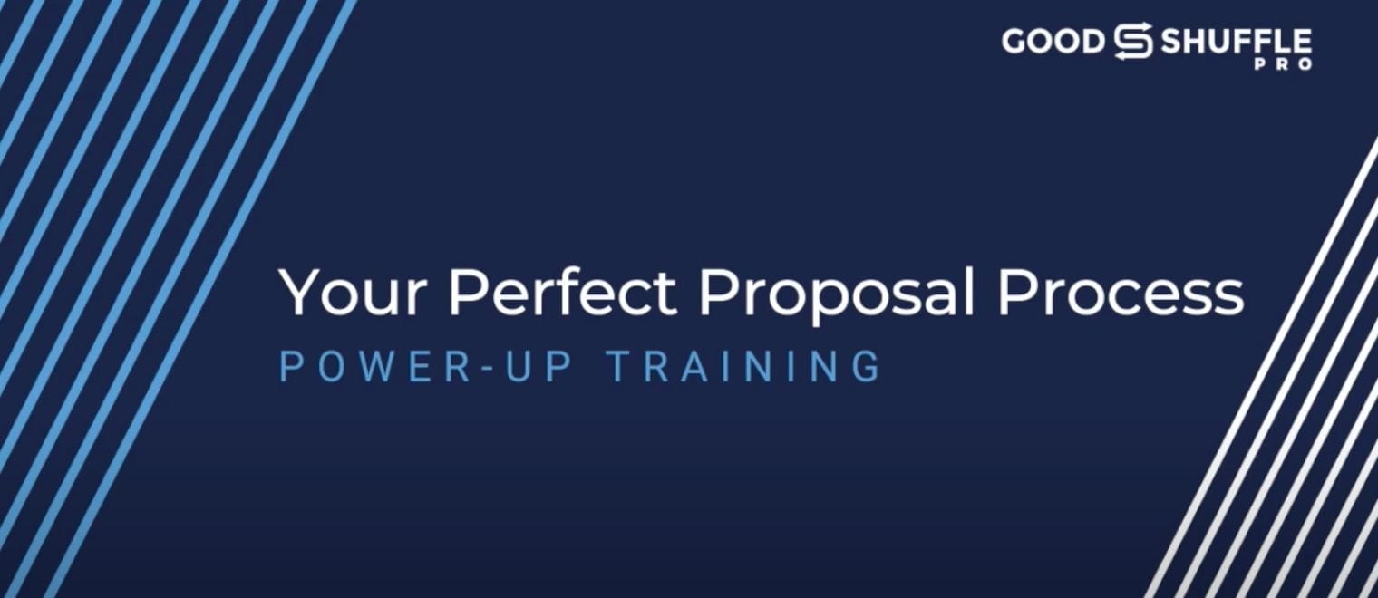 Perfect event proposal process