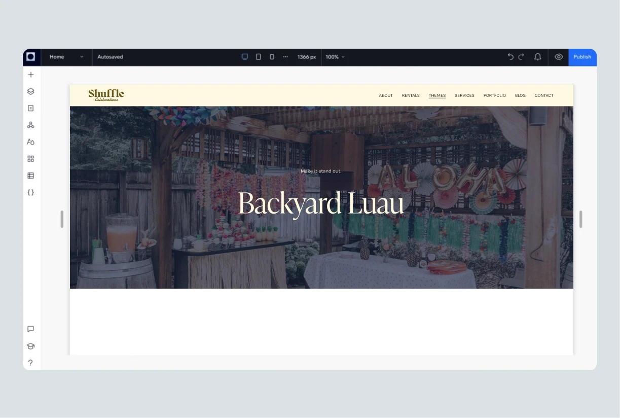 wix You can use Wix to build drag-and-drop websites that connect with your Goodshuffle Pro inventory.