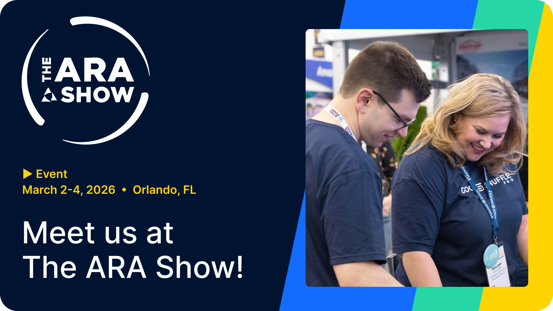 come meet goodshuffle pro at the ara show 2026