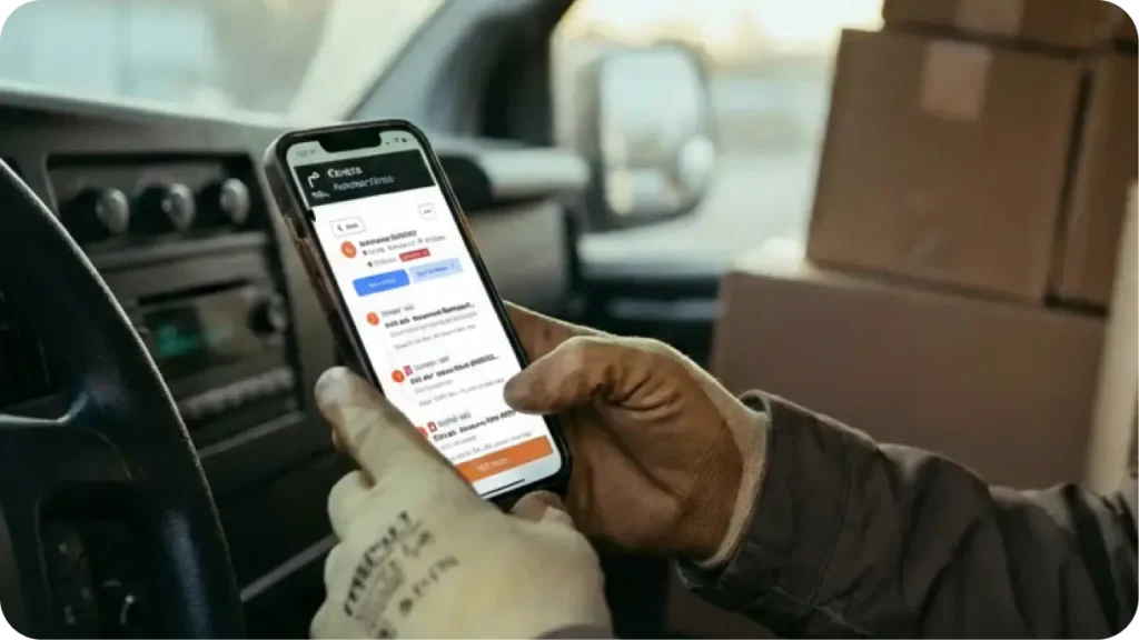 Event rental business owner using software dashboard - Streamline Your Delivery and Pickup Logistics