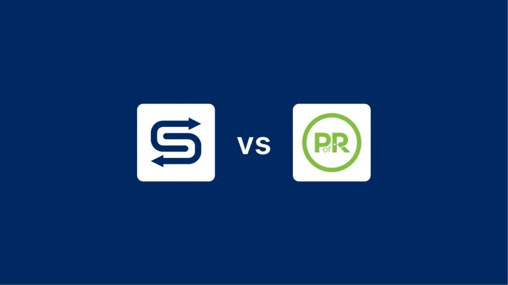 Side-by-side comparison of Goodshuffle Pro and Point of Rental software for event rental businesses