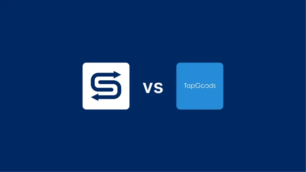 Side-by-side comparison of Goodshuffle Pro and TapGoods software for event rental businesses