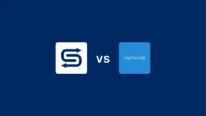 Side-by-side comparison of Goodshuffle Pro and TapGoods software for event rental businesses