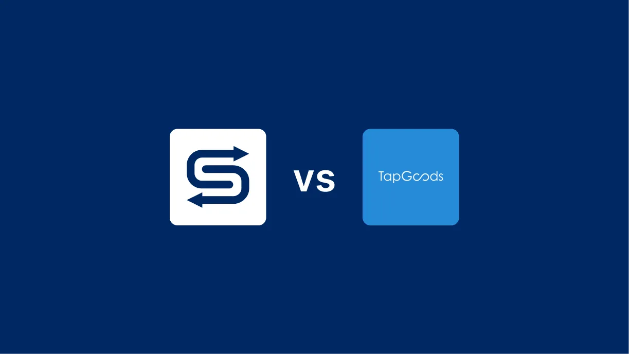 Comparaison côte à côte des logiciels Goodshuffle Pro et TapGoods pour les entreprises de location d'événements