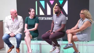 Event business owners seated together during a panel discussion
