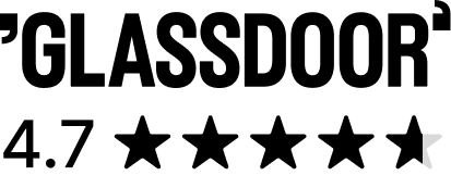 Glassdoor rating: 4.7 out of 5 stars